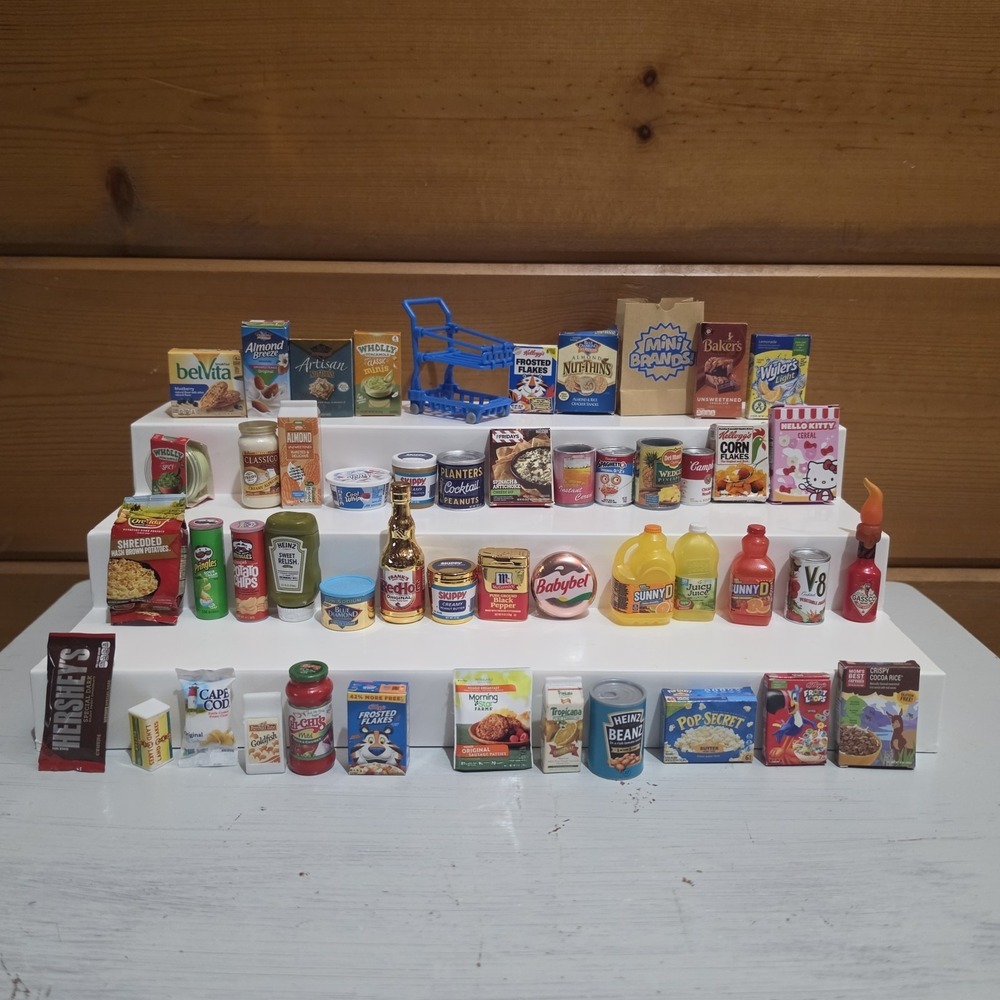 50 Piece Zuru Mini Brands Food Bundle Grocery with Rares No Duplicates